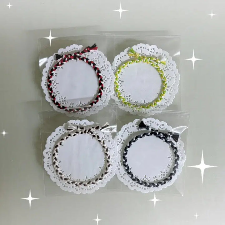 [BUNJANG] Handmade Custom Wish Knot String Bracelet / 핸드메이드 주문제작 행운 소원 매듭 실 팔찌 커미션