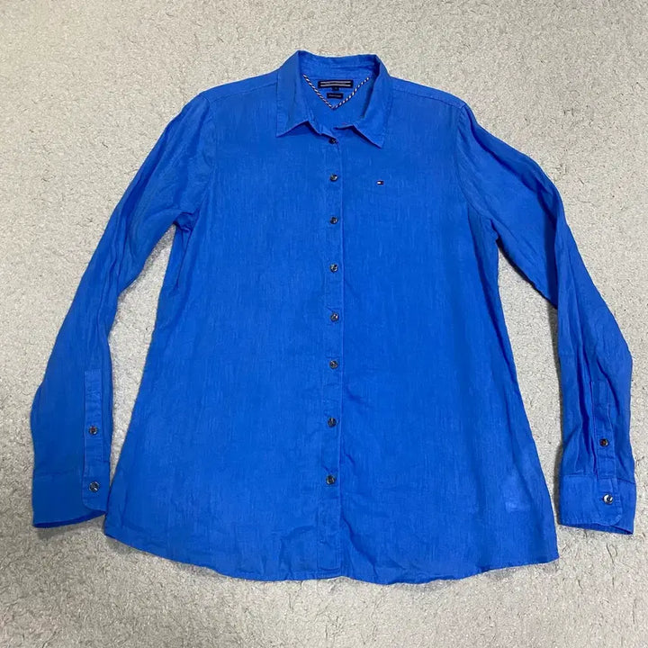 [SOLD OUT] 타미힐피거 블루 린넨 셔츠 여성 4