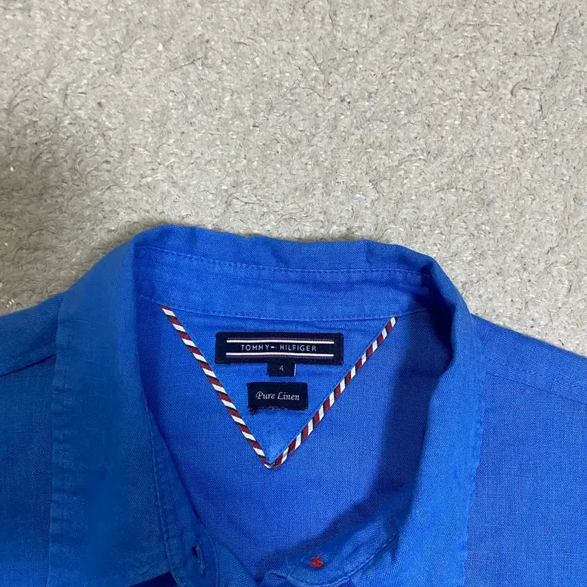 [SOLD OUT] 타미힐피거 블루 린넨 셔츠 여성 4