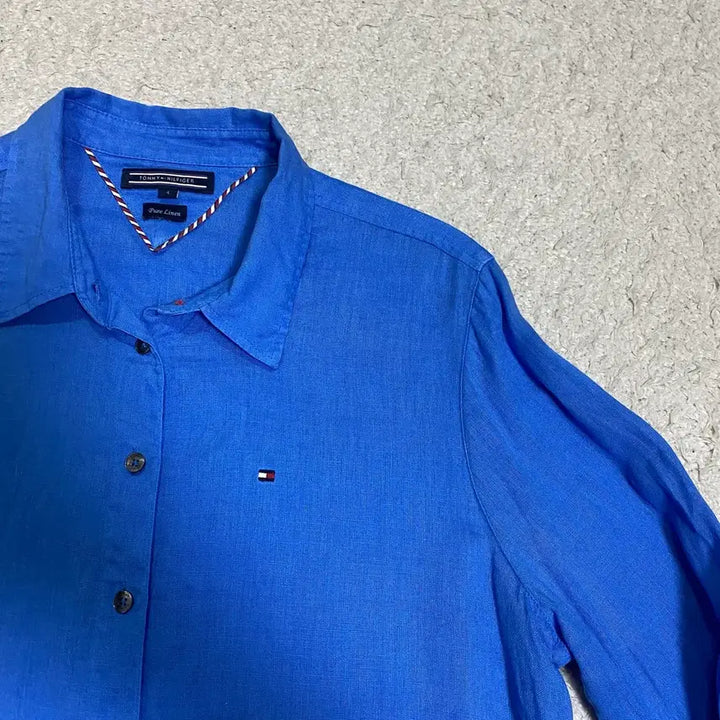 [SOLD OUT] 타미힐피거 블루 린넨 셔츠 여성 4