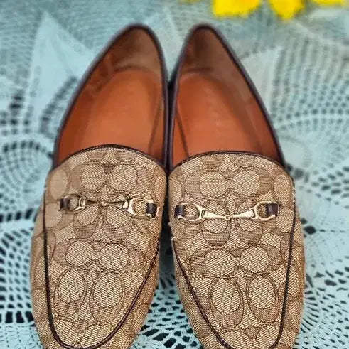 [BUNJANG] Coach Signature Loafers Brown Women&
