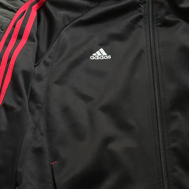 [BUNJANG] Adidas Track Jacket Black Red / 아디다스 져지 블랙 레드