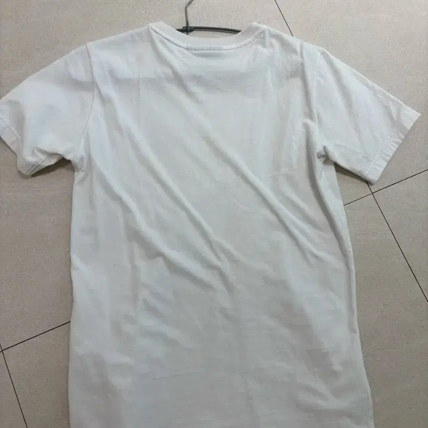 [BUNJANG] NBA Small Logo Embroidered T-Shirt White / NBA 스몰로고 자수 화이트 반팔티 S