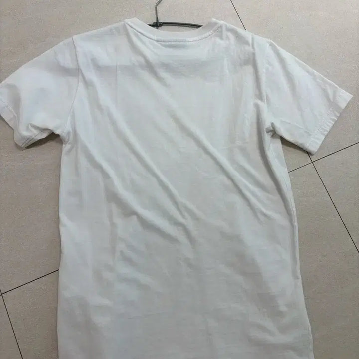 [BUNJANG] NBA Small Logo Embroidered T-Shirt White / NBA 스몰로고 자수 화이트 반팔티 S