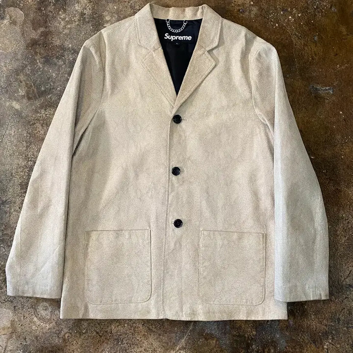 [BUNJANG] Supreme Vampi Leather Jacket / (L) 슈프림 뱀피가죽 자켓