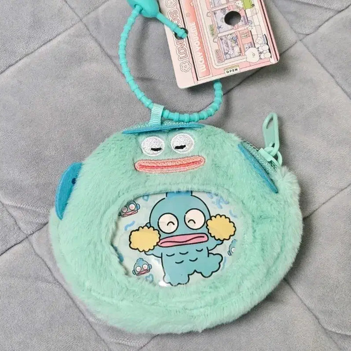 [BUNJANG] Sanrio Hangyodon Coin Pouch with Keychain / (새상품) 산리오 한교동 동전지갑 파우치 키링