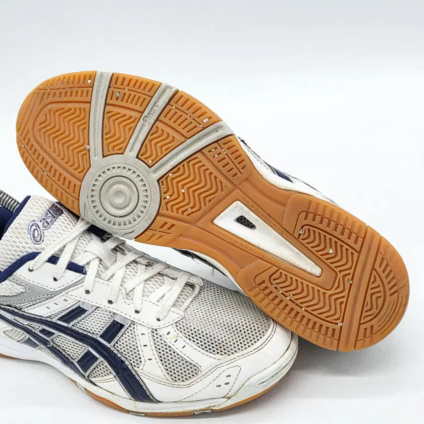 [BUNJANG] Asics Rote Libre FL 5 White Navy Blue Sneakers (270) / 아식스 로테 리브레 FL 5 화이트 네이비 블루 (270)