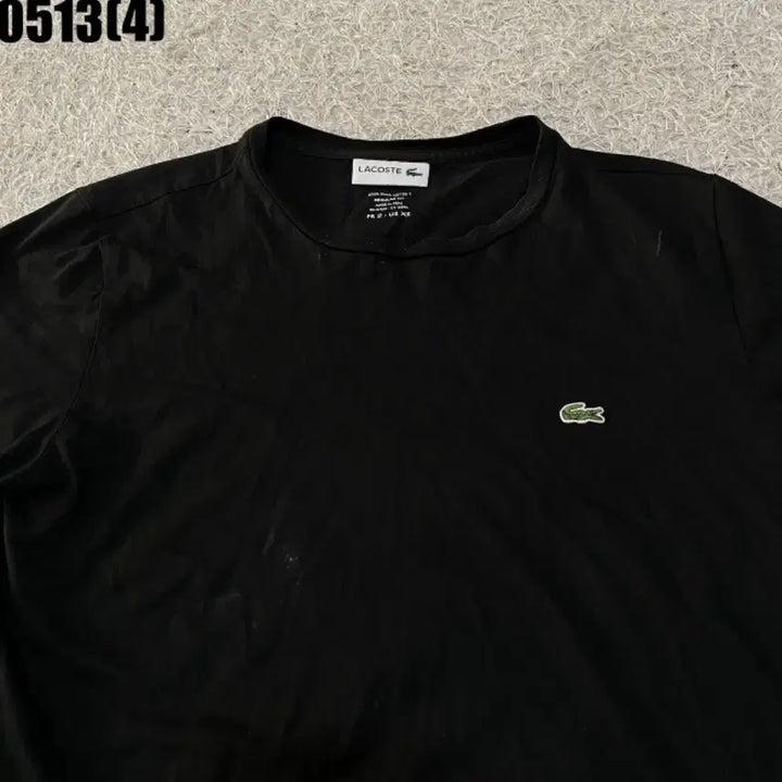 [BUNJANG] Lacoste Black Short Sleeve T-Shirt / 라코스테 블랙 반팔 티셔츠