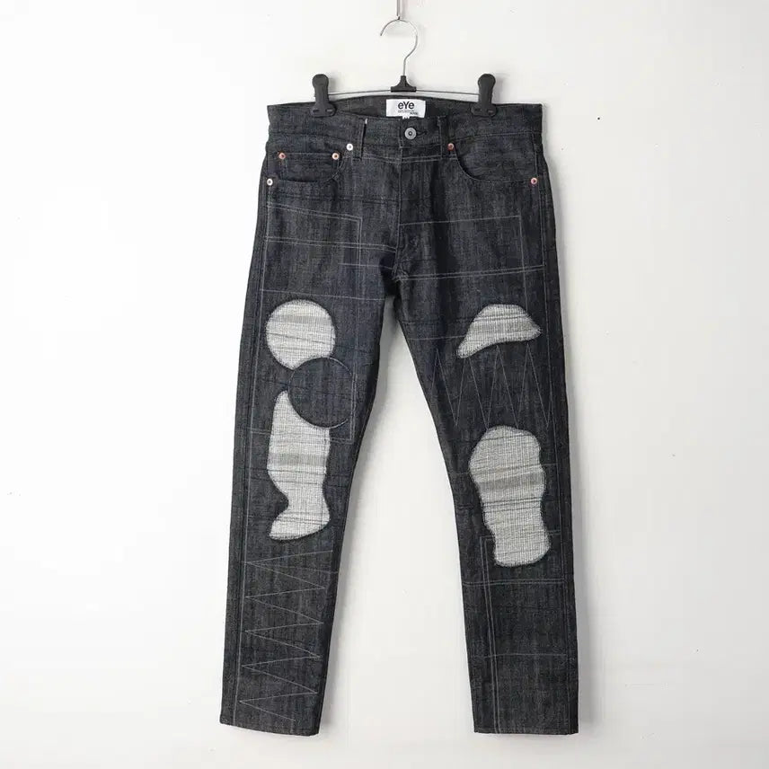 [BUNJANG] Junya Watanabe Comme des Garçons EYE Patchwork Denim Pants / 31/준야와타나베 꼼데 EYE 패치워크 데님팬츠