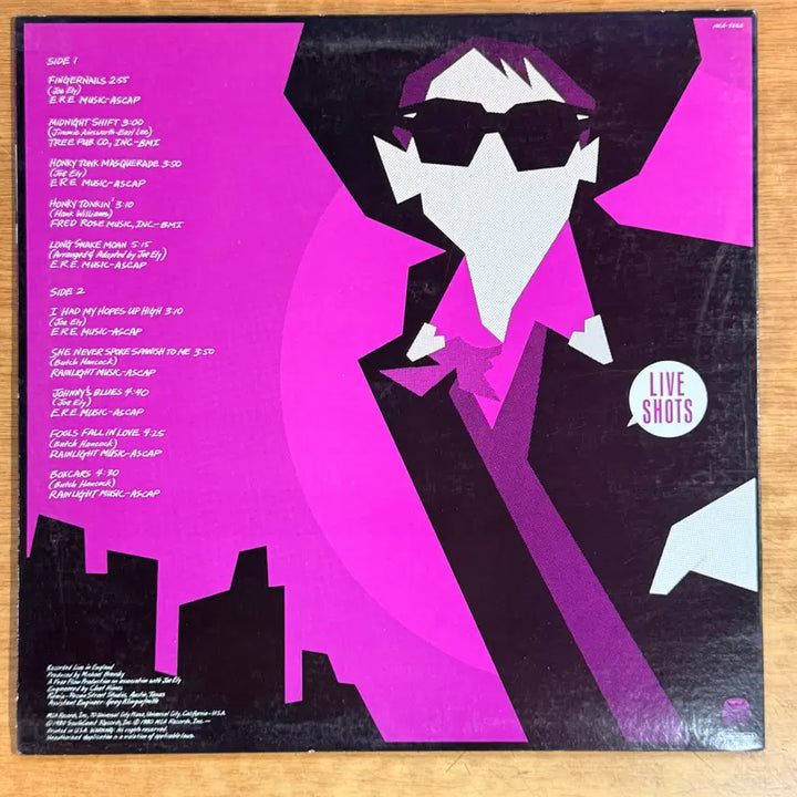 [BUNJANG] Joe Ely Band Live Shots LP / 미국 LP) Joe Elly Band- Live Shots
