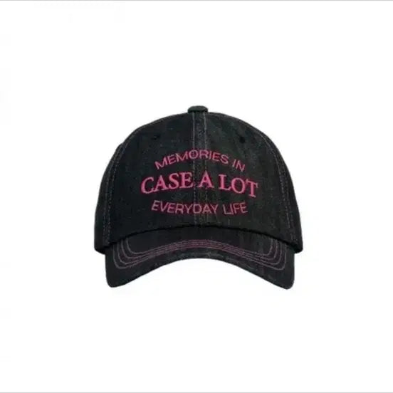 [BUNJANG] Case-lot Black Denim Ball Cap / 케이스어랏 흑청 볼캡