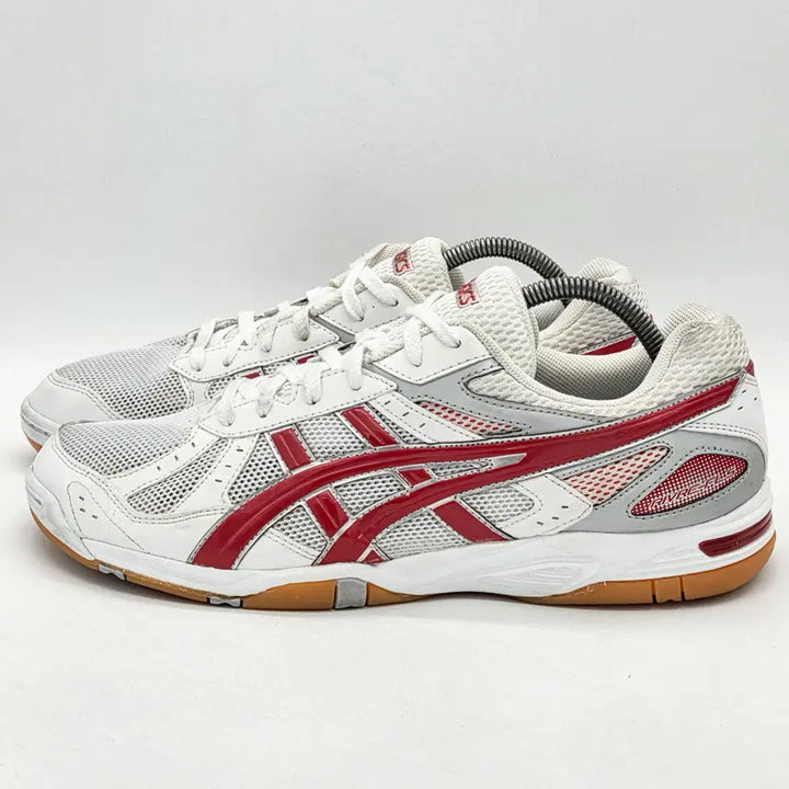 [BUNJANG] Asics Rote Libre FL 5 White Red Shoes (Size 285) / 아식스 로테 리브레 FL 5 화이트 레드 (285)