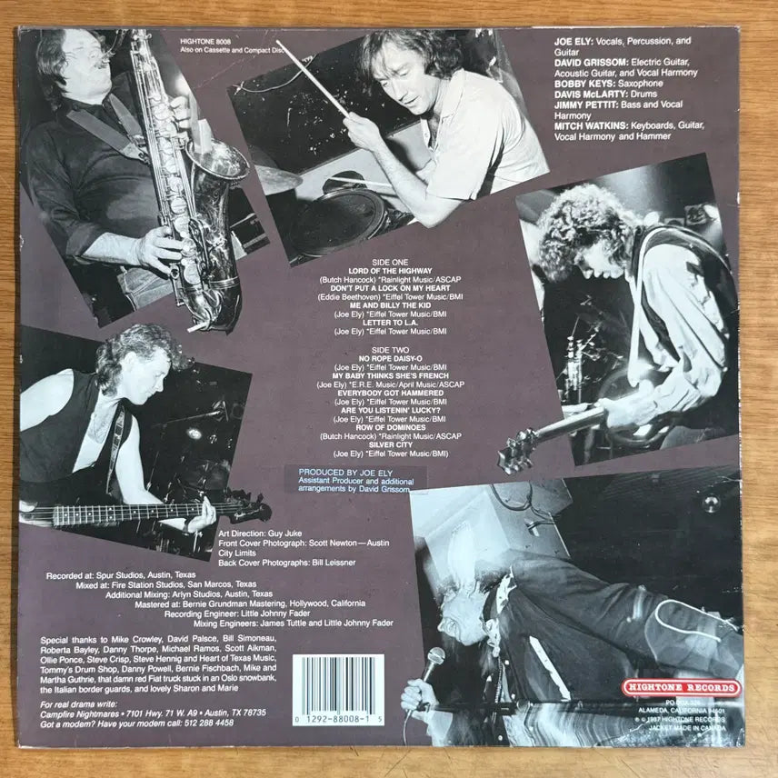[BUNJANG] Joe Ely Lord of the Highway LP Record / 미국 LP) Joe Elly - Lord of the highway