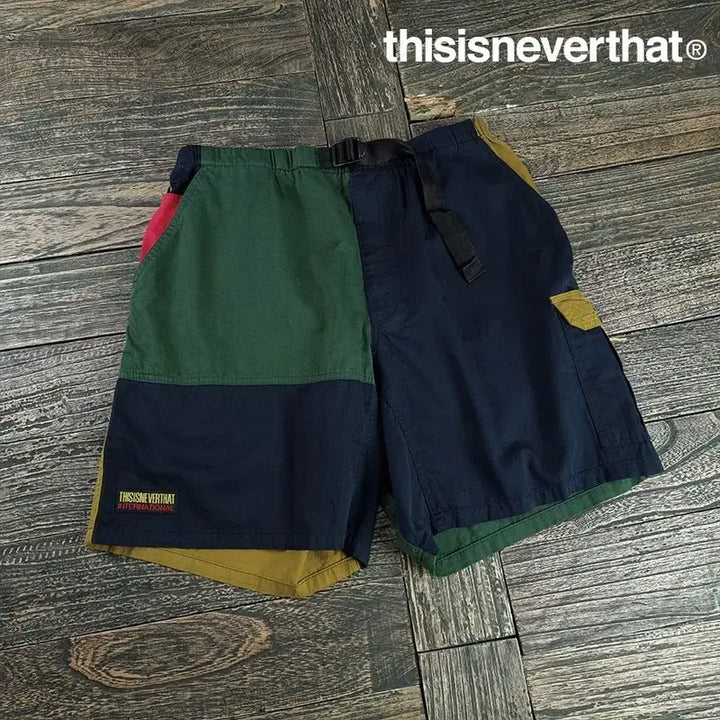 [BUNJANG] Thisisneverthat Multi-Color Block Loose Fit Shorts / 디스이즈네버댓 멀티 배색 루즈핏 숏츠 반바지 M20450