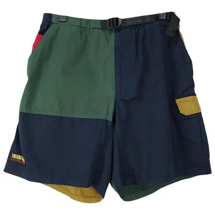 [BUNJANG] Thisisneverthat Multi-Color Block Loose Fit Shorts / 디스이즈네버댓 멀티 배색 루즈핏 숏츠 반바지 M20450
