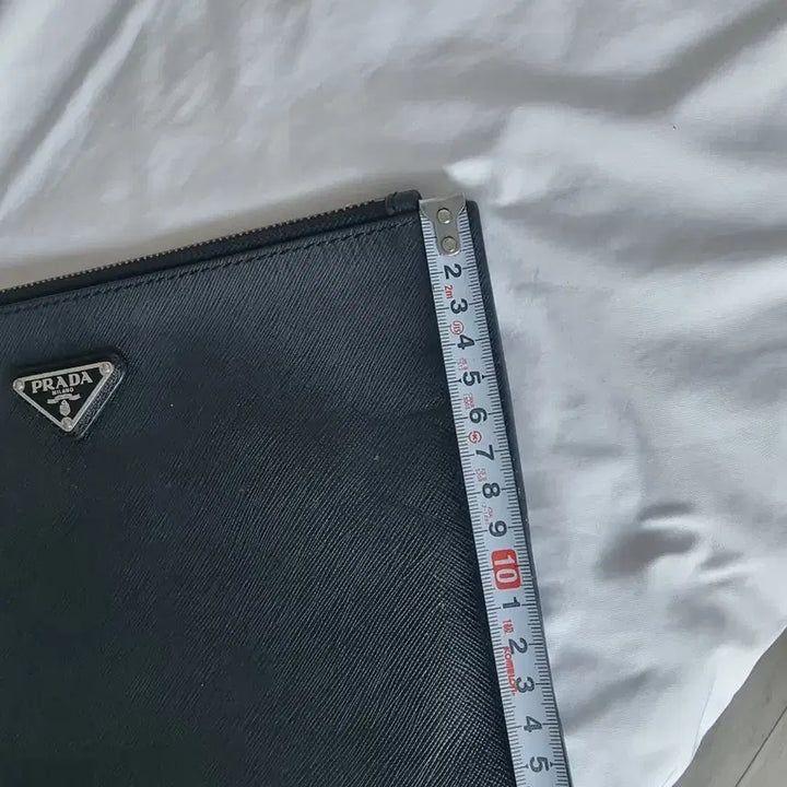 [BUNJANG] Prada Saffiano Leather Black Clutch Bag / 프라다 사피아노 블랙 클러치 백