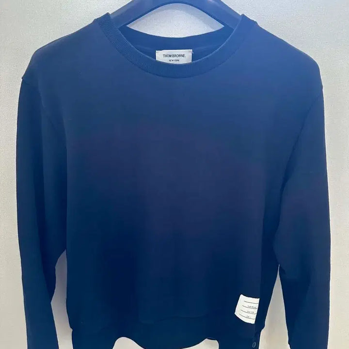 [BUNJANG] Thom Browne Back Stripe Sweatshirt Navy / 톰브 백삼선 맨투맨 네이비