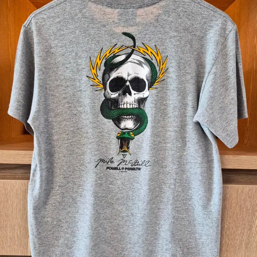[BUNJANG] Powell Peralta Mike McGill Skull &amp; Snake Re-issue T-Shirt (2005) / POWELL PERALTA Vintage T-Shirt