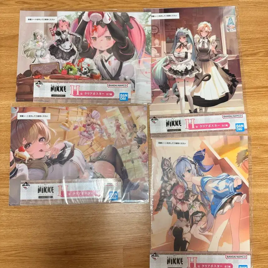 [BUNJANG] Nier: Automata Ichiban Kuji H Prize Clear Poster Bundle / 니케 제일복권 H상 클리어 포스터 일괄!