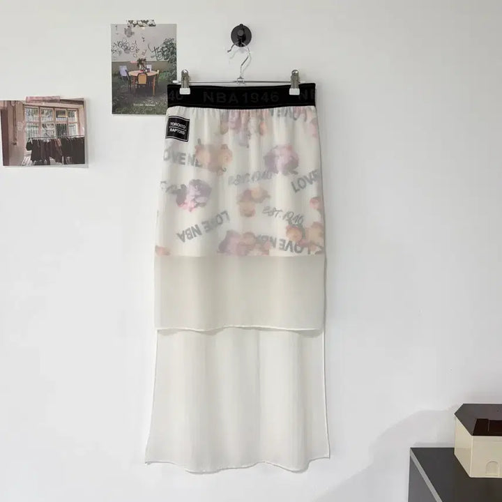 [BUNJANG] F NBA Layered Floral Skirt / [택포] [F] NBA 레이어드 프로럴 스커트