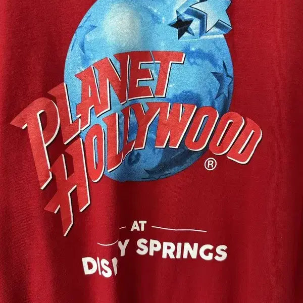 [BUNJANG] PLANET HOLLYWOOD Disney Spring Graphic T-Shirt / [XL] 디즈니스프링 PLANET HOLLYWOOD 반팔티