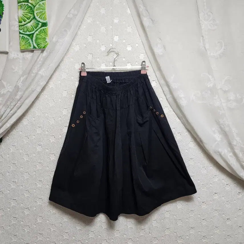 [BUNJANG] Black Wide Leg Shorts Women&