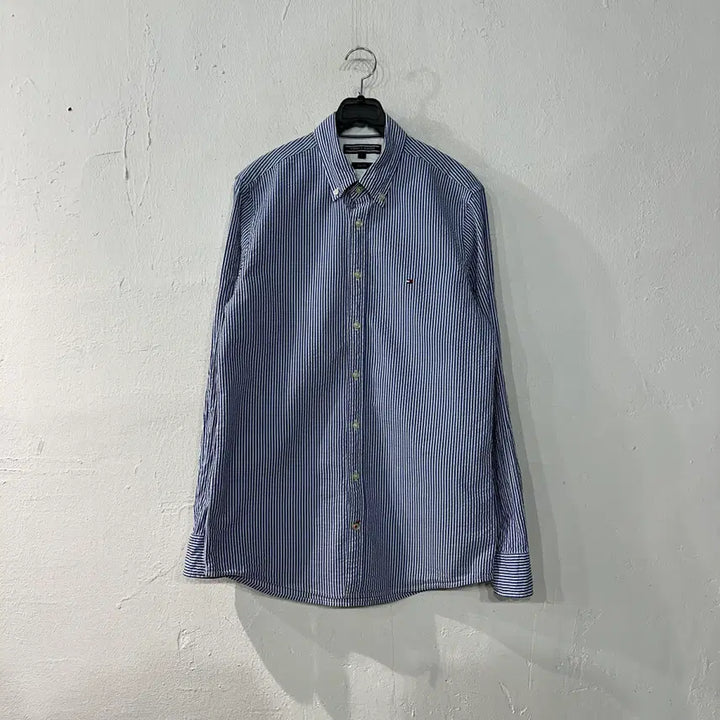 [BUNJANG] Tommy Hilfiger Seersucker Shirt Size S / 타미힐피거 시어서커 셔츠 S