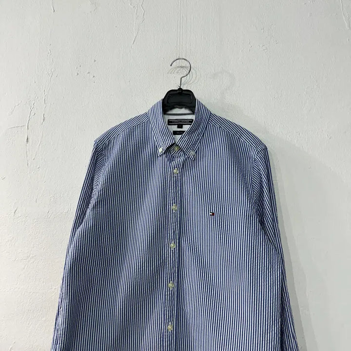 [BUNJANG] Tommy Hilfiger Seersucker Shirt Size S / 타미힐피거 시어서커 셔츠 S