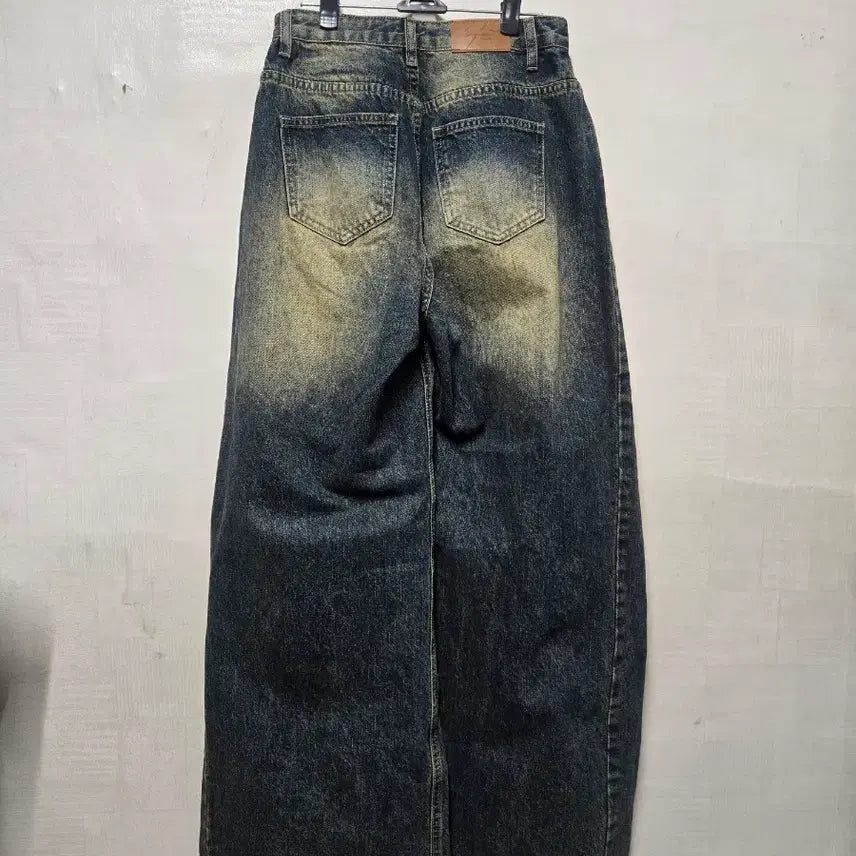 [BUNJANG] Gogosing Washed Denim Wide Pants / 고고싱 워싱 데님 와이드 팬츠 S