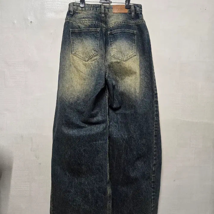 [BUNJANG] Gogosing Washed Denim Wide Pants / 고고싱 워싱 데님 와이드 팬츠 S