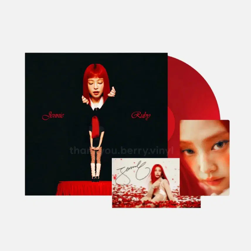 [BUNJANG] BLACKPINK Jennie Signed Ruby 1st Full Album LP (Sealed) / 택포19.5) 블랙핑크 제니 친필싸인 lp Ruby 정규 1집 미개봉