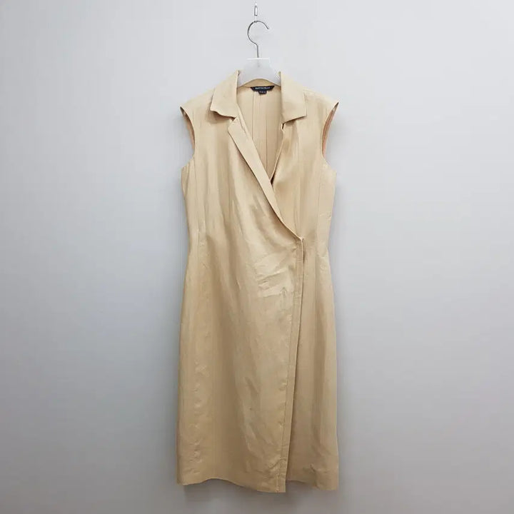 [BUNJANG] Botticelli Linen Sleeveless Wrap Dress XS / 보티첼리 랩 스타일 슬리브리스 린넨 원피스 XS사이즈
