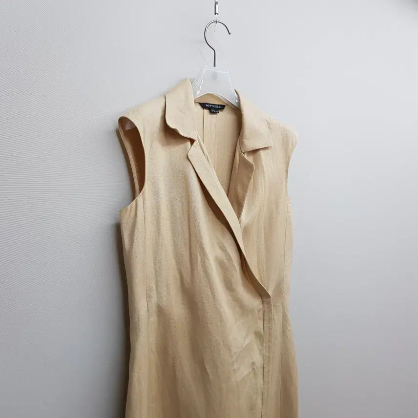 [BUNJANG] Botticelli Linen Sleeveless Wrap Dress XS / 보티첼리 랩 스타일 슬리브리스 린넨 원피스 XS사이즈