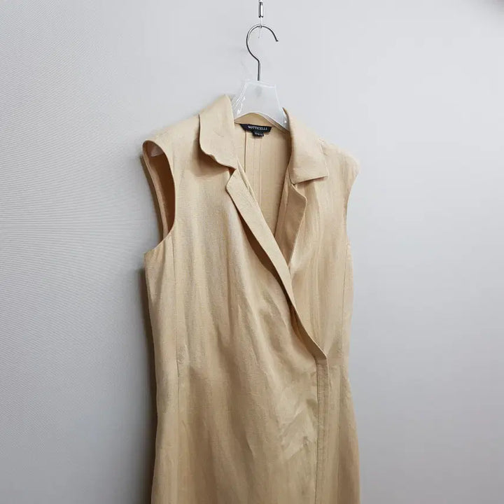 [BUNJANG] Botticelli Linen Sleeveless Wrap Dress XS / 보티첼리 랩 스타일 슬리브리스 린넨 원피스 XS사이즈