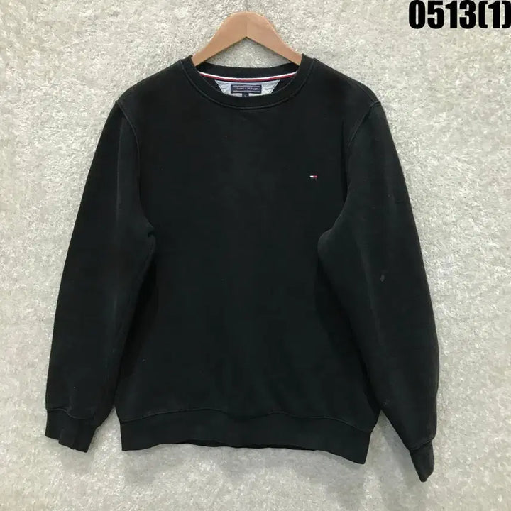 [BUNJANG] Tommy Hilfiger Black Sweatshirt L / 타미힐피거 블랙 맨투맨 티셔츠 L