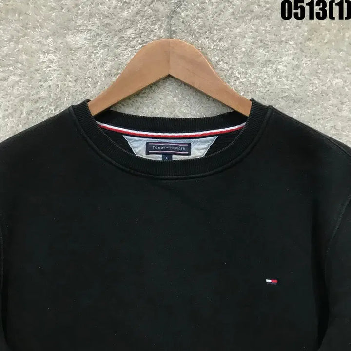 [BUNJANG] Tommy Hilfiger Black Sweatshirt L / 타미힐피거 블랙 맨투맨 티셔츠 L
