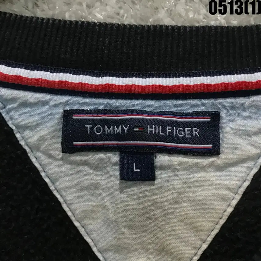 [BUNJANG] Tommy Hilfiger Black Sweatshirt L / 타미힐피거 블랙 맨투맨 티셔츠 L