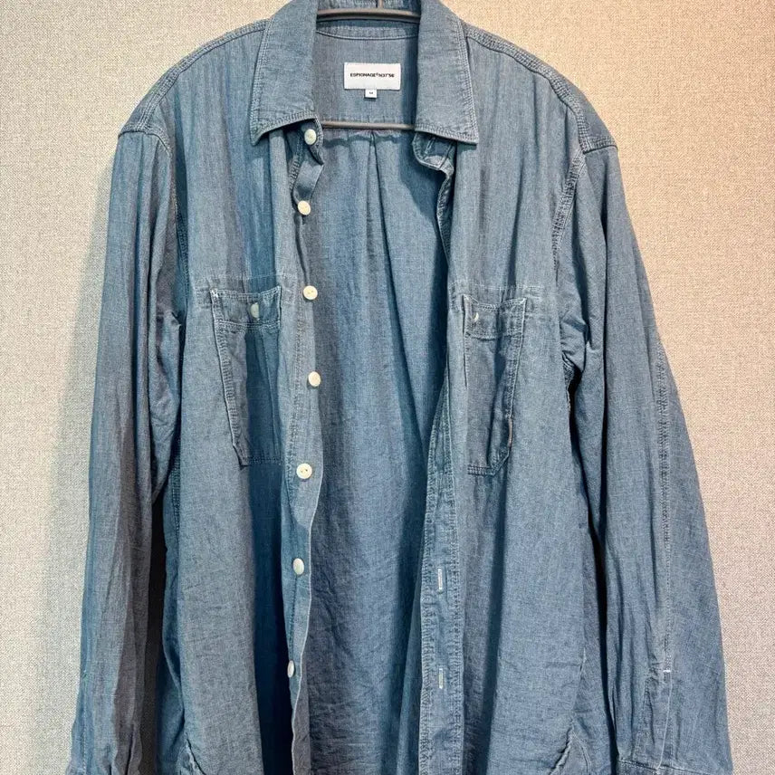 [BUNJANG] ESPIONAGE Denim Shirt (Size M) / ESPIONAGE 에스피오나지 데님 셔츠