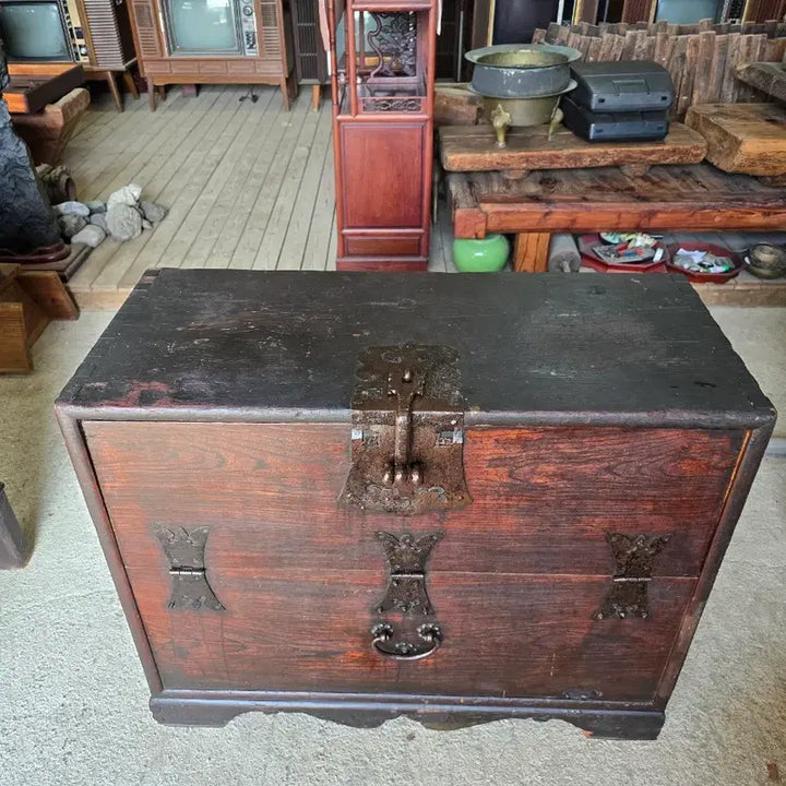 [BUNJANG] Zelkova Wood Bandaji Chest / 괴목 반닫이
