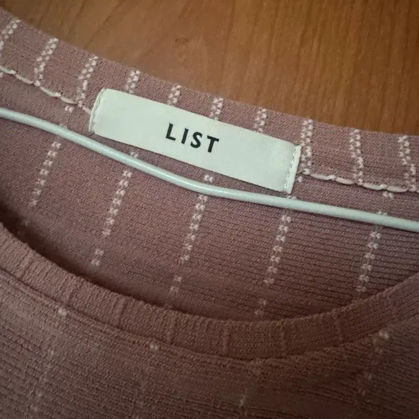 [BUNJANG] LIST Pink Check Knit Dress / LIST 핑크 체크 니트 원피스