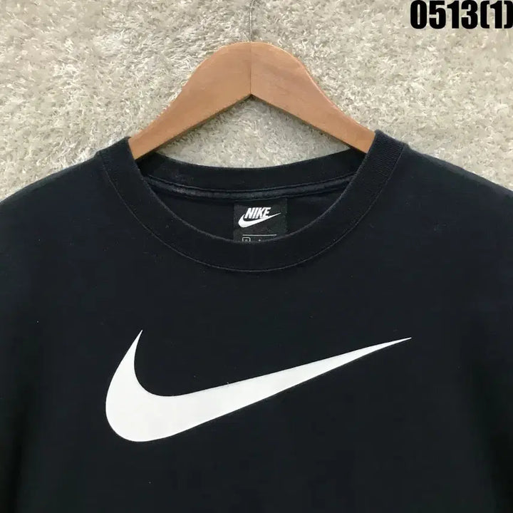 [BUNJANG] Nike Swoosh Short Sleeve T-Shirt Black S / 나이키 스우시 반팔 티셔츠 블랙 s