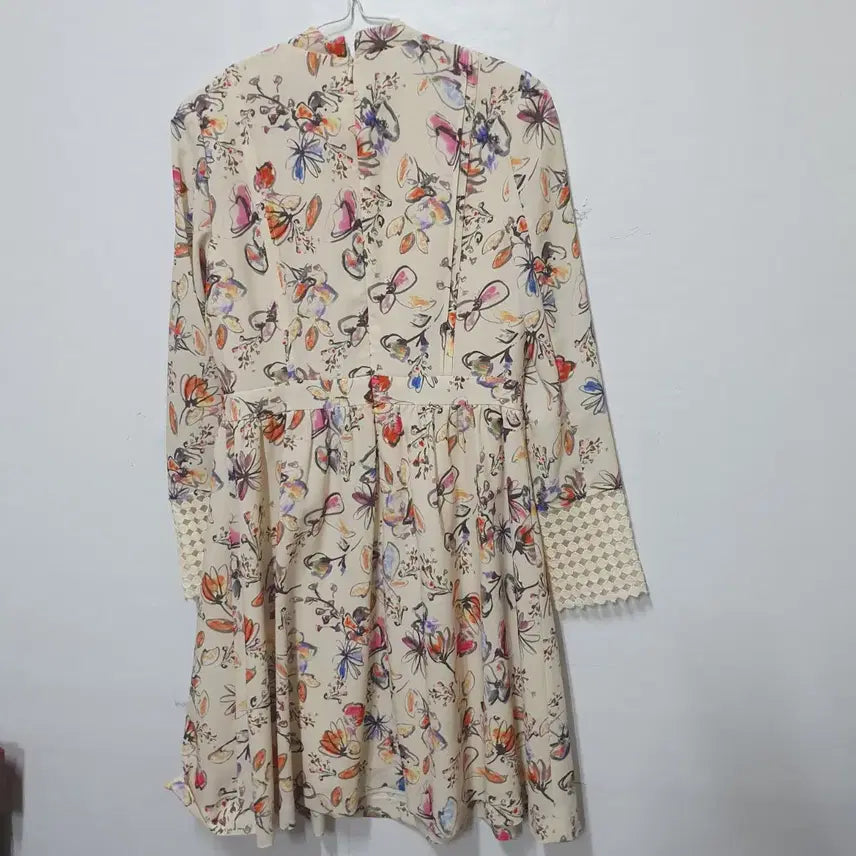 [BUNJANG] Satin Flower Lace Midi Dress / SATIN  사틴 플라워 레이스  여성원피스
