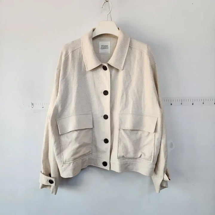 [BUNJANG] Studio Tomboy Cropped Jacket Ivory / 스튜디오 톰보이 크롭 자켓 아이보리