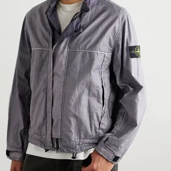 [BUNJANG] Stone Island 25SS Low Linen Plated-OVD Jacket / 스톤아일랜드 25SS 로우 리넨 플레이티드-OVD 자켓