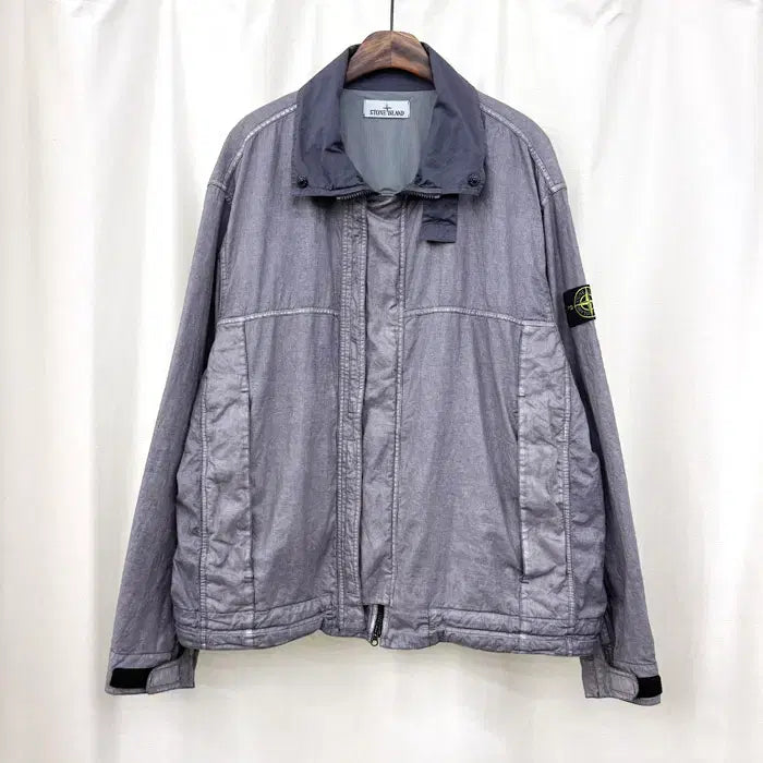 [BUNJANG] Stone Island 25SS Low Linen Plated-OVD Jacket / 스톤아일랜드 25SS 로우 리넨 플레이티드-OVD 자켓