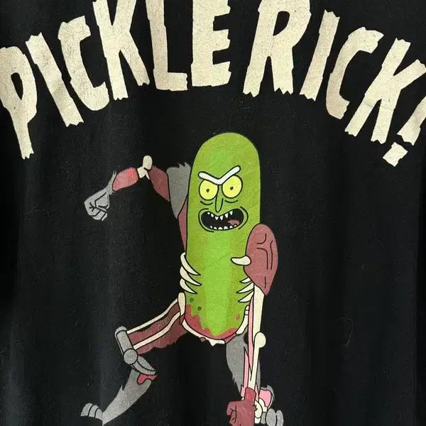 [BUNJANG] Rick and Morty Pickle Rick Graphic Cartoon T-Shirt / [M] PICKLE RICK 그래픽 카툰 반팔티