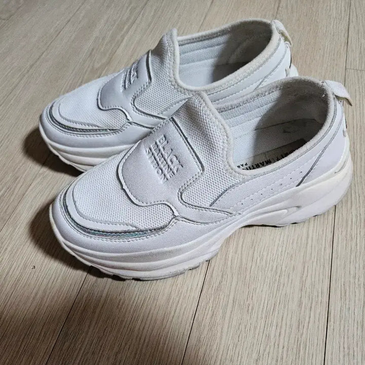 [BUNJANG] Black Martine Sitbon White Platform Slip-ons (230-235) / (블랙마틴싯봉) 여자 화이트 키높이 슬립온 230~235사이즈