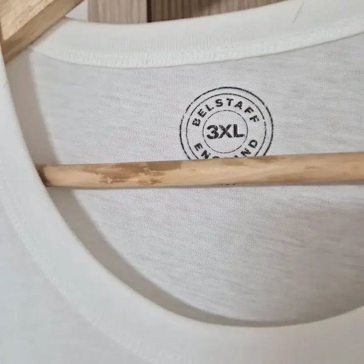 [BUNJANG] Belstaff White Short Sleeve T-Shirt 3XL / 벨스타프 화이트 반팔 티셔츠 3XL