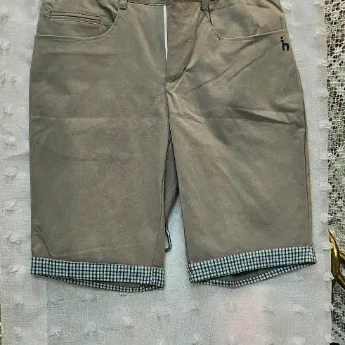 [BUNJANG] Hazzys Beige Cotton Roll-up Shorts / 헤지스 베이지 면 반바지 롤업