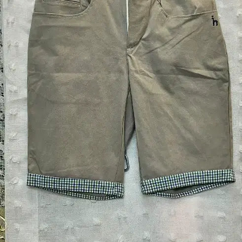 [BUNJANG] Hazzys Beige Cotton Roll-up Shorts / 헤지스 베이지 면 반바지 롤업